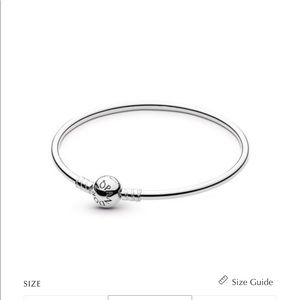 Pandora Bangle Sterling Silver 17cm 6.7 inch